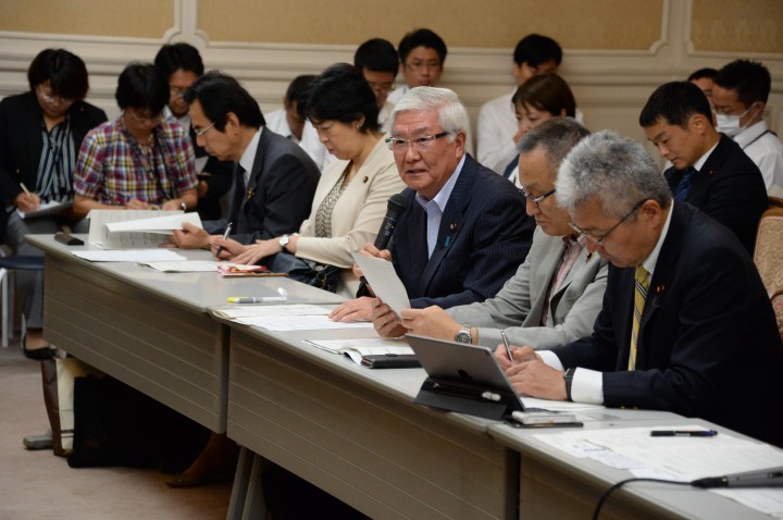 質問する小林正夫参院議員