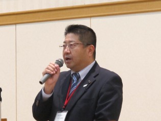 ブロック代表世話人の江口善紀佐賀県議