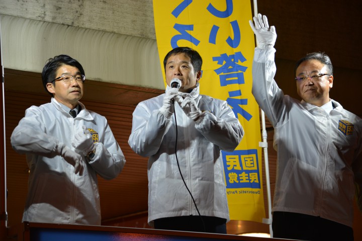JR宇都宮駅前街頭演説