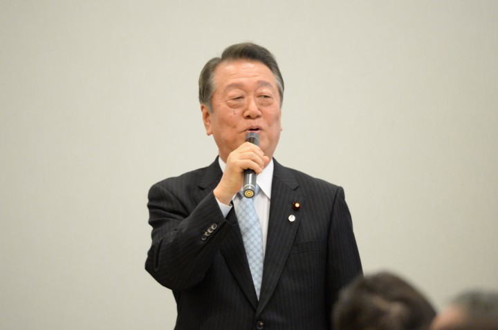 自由党の小沢一郎代表