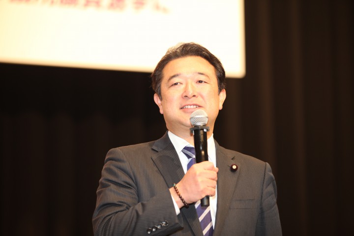 NTT労組準組織内予定候補の森本真治参院議員(広島県選出)