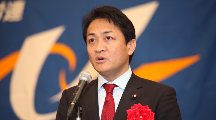 NTT労働組合第24回中央委員会であいさつする玉木雄一郎代表