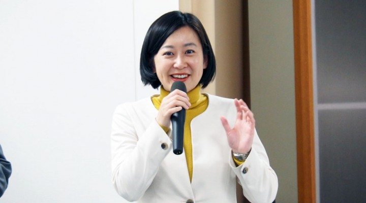 冒頭で発言するししどちえ・埼玉県参議院選挙区第1総支部長