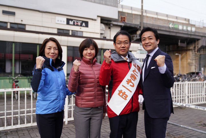 徳永えり北海道連代表、原谷那美参院選北海道選挙区公認候補もともに応援