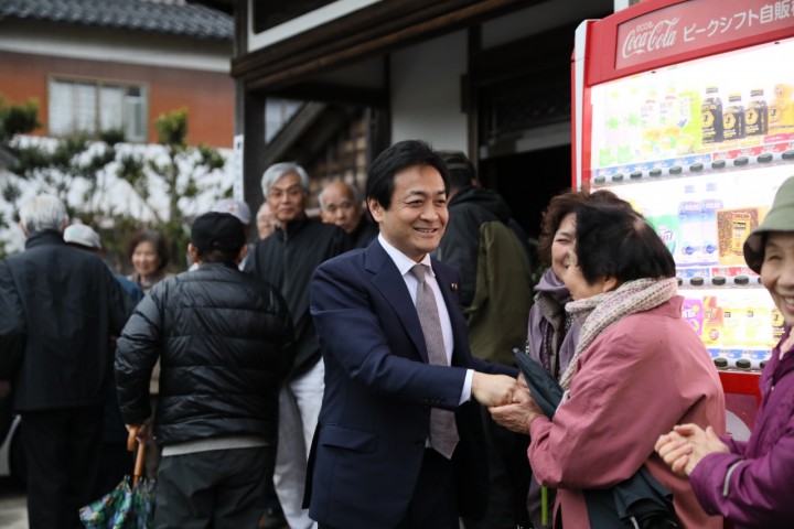 福間裕隆候補への応援を依頼する玉木代表