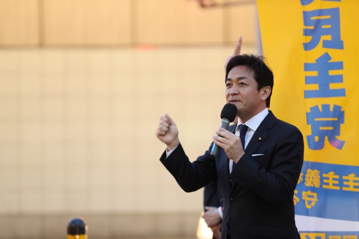 国民民主党公認・推薦候補への支持を訴える玉木代表