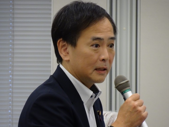 川合孝典企業団体委員長代理・参議院厚生労働委員会筆頭理事「林業労働者の労働安全施策が向上していくことを切望する」とあいさつ