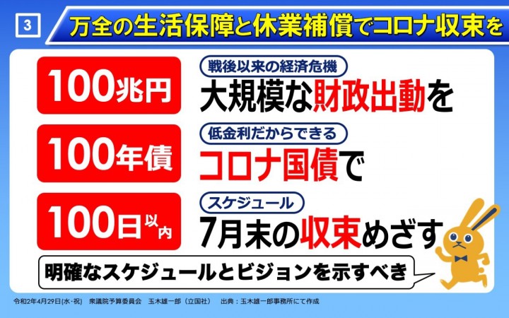 万全の生活保障と休業補償でコロナ収束を